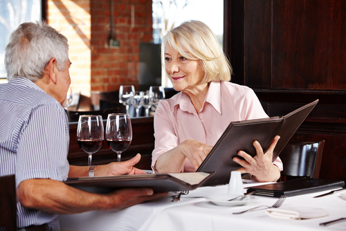 woman at restaurant